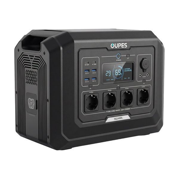 Портативна зарядна станція OUPES Mega 1 S1 2000W 1024Wh LiFePO4 42-00306 фото