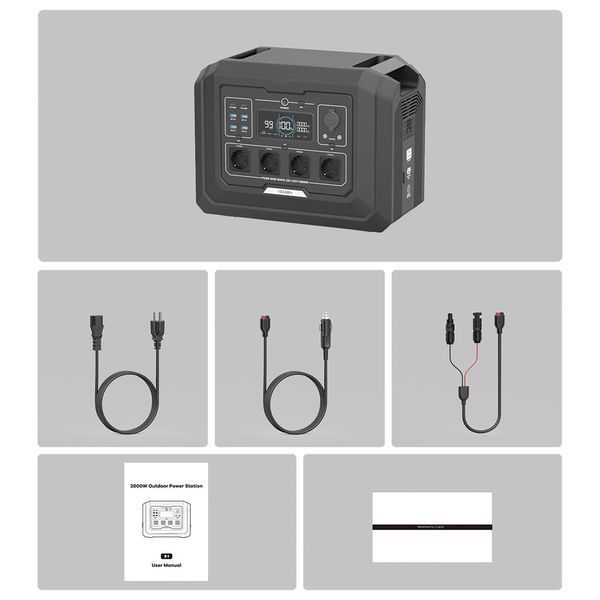Портативна зарядна станція OUPES Mega 1 S1 2000W 1024Wh LiFePO4 42-00306 фото