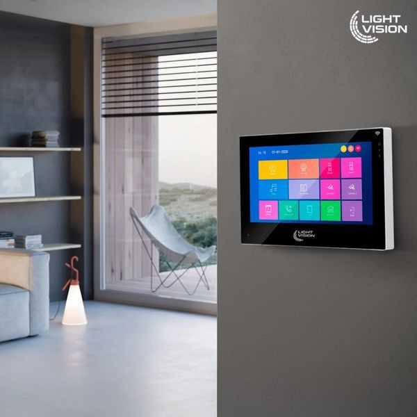 Відеодомофон 7" WiFi Tuya Light Vision SINGAPORE FHD Black 82-00231 фото