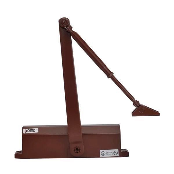 Дверний доводчик Dortec DT-65H Brown з фіксацією дверей у відчиненому положенні 63-00027 фото