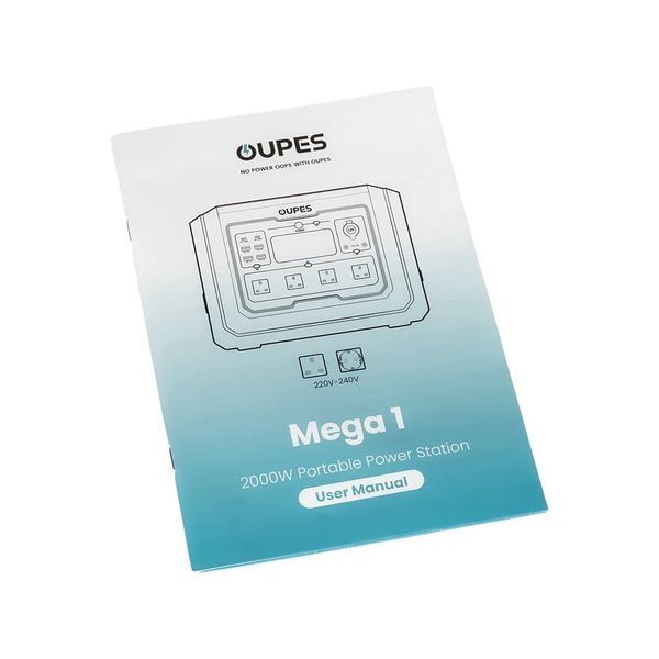 Портативна зарядна станція OUPES Mega 1 S1 2000W 1024Wh LiFePO4 42-00306 фото
