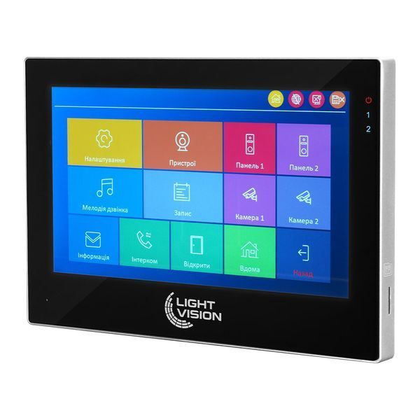 Відеодомофон 7" WiFi Tuya Light Vision SINGAPORE FHD Black 82-00241 фото