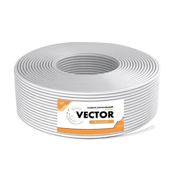 Кабель сигнальний Vector 14х0.22 CCA екран 100m 35-00008 фото