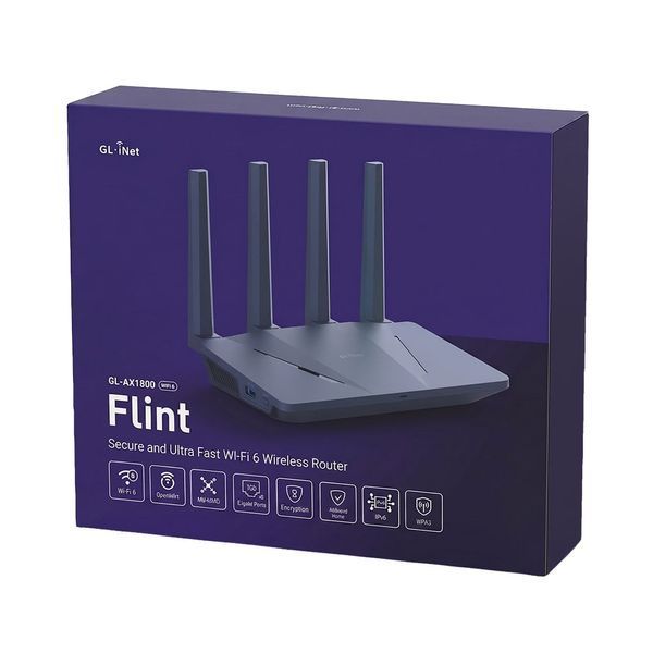 WiFi 6 маршрутизатор GL.iNet Flint гігабітний дводіапазонний 73-01004 фото