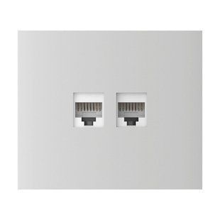 Фронтальна панель Ajax CenterCover vertical white/біла для інтернет-розетки Outlet 26-00605 фото