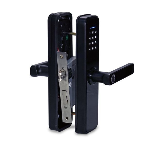 Замок біометричний автономний Trinix TRL-5305BTF Black з Bluetooth, зчитувачем відбитків пальців і карт Mifare 65-00063 фото