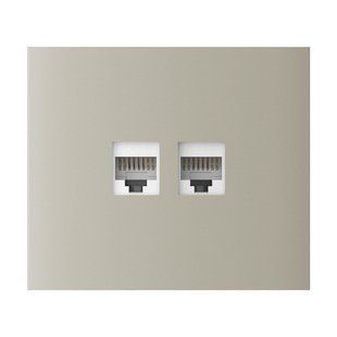 Фронтальна панель Ajax CenterCover vertical ivory/слонова кістка для інтернет-розетки Outlet 26-00606 фото