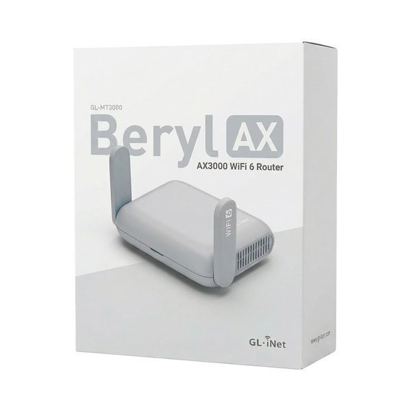 WiFi 6 маршрутизатор GL.iNet Beryl AX 2.5G дводіапазонний портативний 73-01001 фото