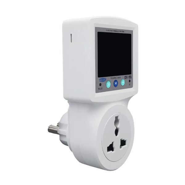 Розумна розетка з реле контролю напруги, струму, потужності з Wi-Fi TOMZN TOVPD1-SKW Universal+EU 16A, моніторинг енергоспоживання 51-00125 фото
