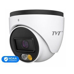 IP-відеокамера 6Mp TVT TD-9564E4B-A(D/PE/AW2) White f=2.8mm, ІЧ+LED-підсвічування, з мікрофоном 77-00506 фото