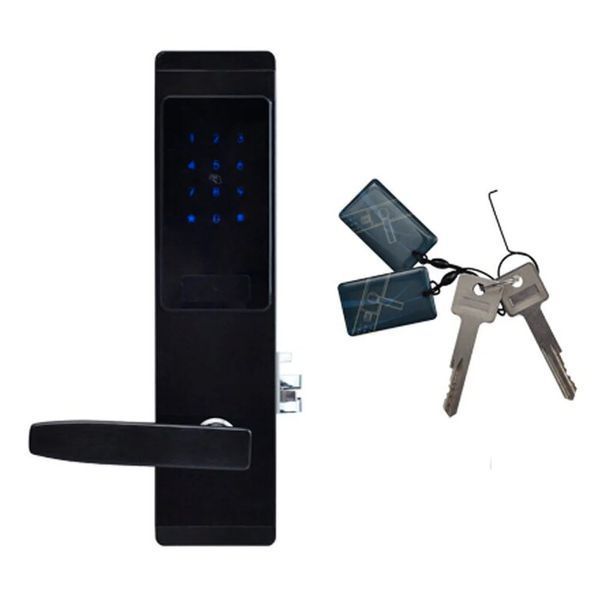 Замок електромеханічний автономний Trinix TRL-5102BT Black Right з Bluetooth і зчитувачем Mifare 65-00038 фото