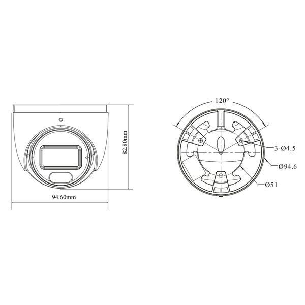 IP-відеокамера 6Mp TVT TD-9564E4B-A(D/PE/AW2) White f=2.8mm, ІЧ+LED-підсвічування, з мікрофоном 77-00506 фото