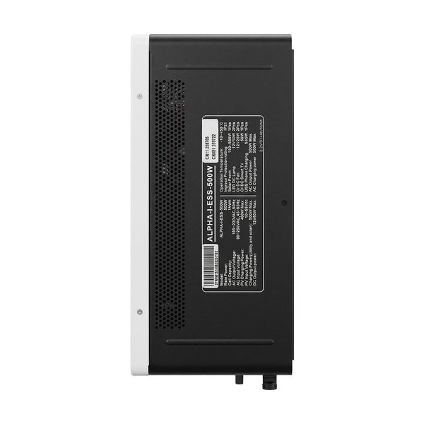 Система резервного живлення Sako Alpha-ESS-500W/1KWh настінна. Потужність 500 Вт, енергоємність 1004.8 Вт*год, LiFePO4 42-00314 фото