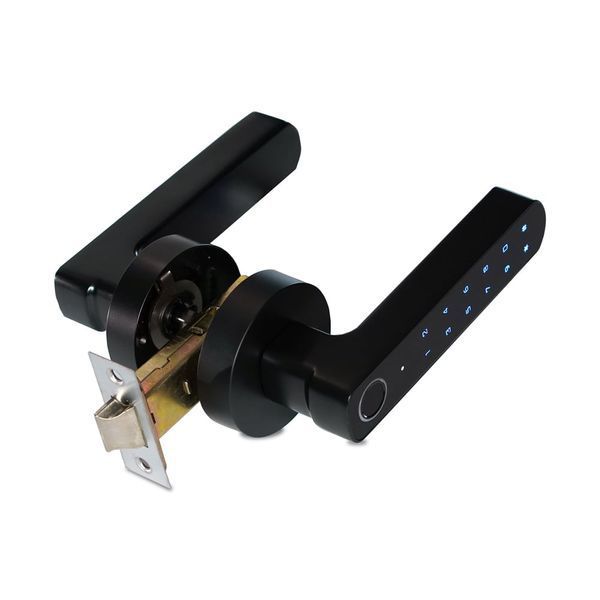Замок біометричний автономний Trinix TRL-5205BTF Tuya Black з Bluetooth і зчитувачем відбитків пальців 65-00068 фото