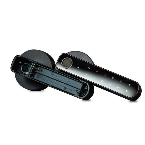 Замок біометричний автономний Trinix TRL-5205BTF Tuya Black з Bluetooth і зчитувачем відбитків пальців 65-00068 фото