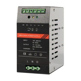 Джерело безперебійного живлення Kraft PSU-1220DIN з кріпленням на DIN-рейку 43-00110 фото
