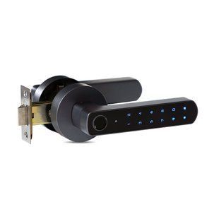 Замок біометричний автономний Trinix TRL-5205BTF Tuya Grey з Bluetooth і зчитувачем відбитків пальців 65-00069 фото