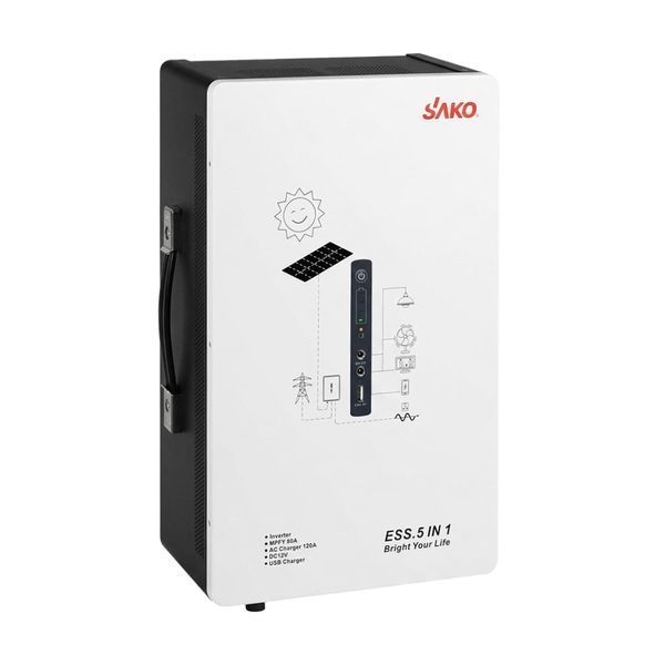 Cистема резервного живлення Sako Alpha-ESS-1000W/2KWh настінна. Потужність 1000 Вт, енергоємність 2009.6 Вт*год, LiFePO4 42-00315 фото