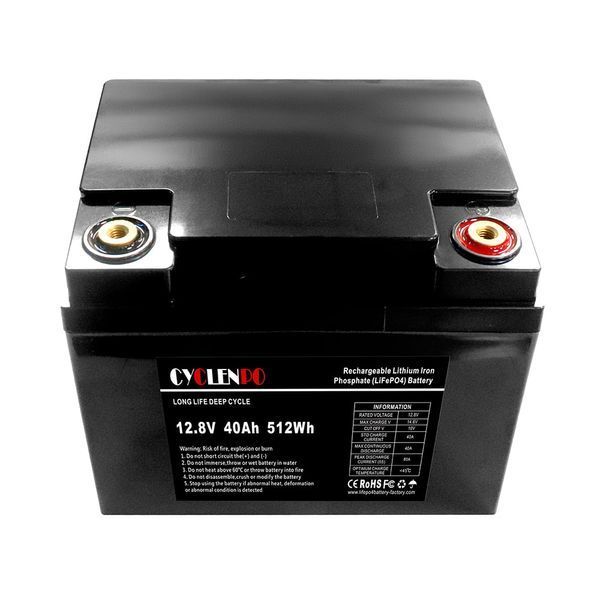 Акумуляторна батарея літій-залізо-фосфатна 12.8В 40Аг Cyclen 12.8V 40AH LiFePo4 44-00078 фото