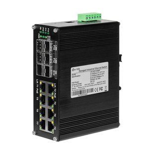 PoE-комутатор 14-портовий керований L2+ E-LINK ETH-IMC2408MP гігабітний з 8 портами PoE, 240W 73-00150 фото