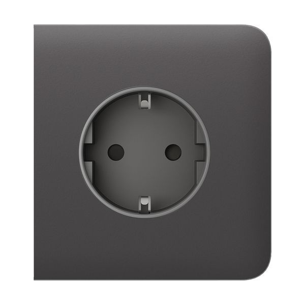 Фронтальна панель Ajax SideCover grey/сіра для розетки Outlet 26-00476 фото