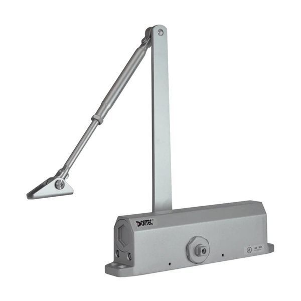 Дверний доводчик Dortec DT-514H Silver з фіксацією дверей у відчиненому положенні 63-00003 фото