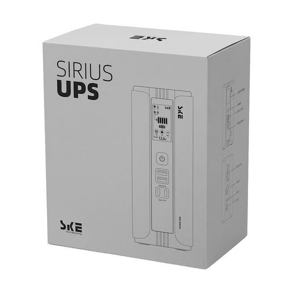 Джерело безперебійного живлення Mini UPS SKE SIRIUS 45W 30000mAh 5V/9V/12V/24V/PoE, LiFePO4 2*15Ah, для роутера та оптичного терміналу 42-00250 фото