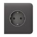 Фронтальна панель Ajax SideCover grey/сіра для розетки Outlet 26-00476 фото 2