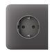 Фронтальна панель Ajax SideCover grey/сіра для розетки Outlet 26-00476 фото 1