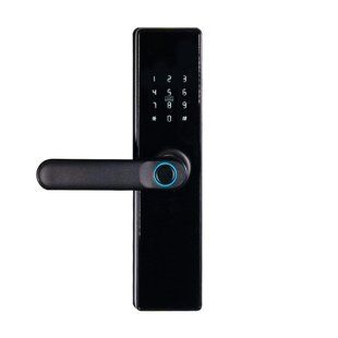 Замок біометричний автономний Trinix TRL-5402BTF Black з Bluetooth, зчитувачем відбитків пальців і карт Mifare 65-00071 фото