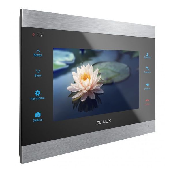 Відеодомофон 7" WiFi Slinex SL-07 Cloud Silver+Black 83-00052 фото