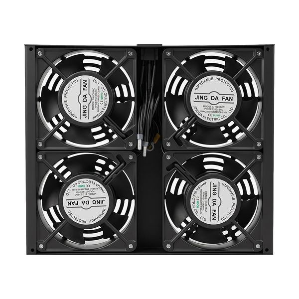 Вентилятор до комутаційних шаф глибиною 800 мм Trinix TRX-FAN4 Black 25-00128 фото