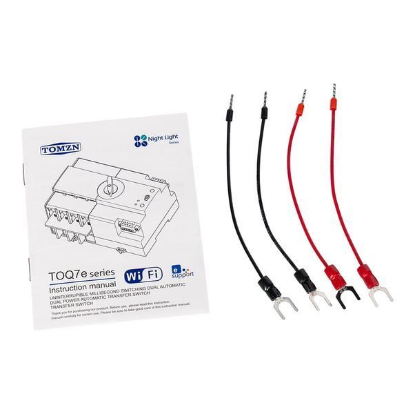Автоматичний перемикач під DIN-рейку з Wi-Fi TOMZN TOQ7e-100/3P 100A 3 полюси 51-00120 фото