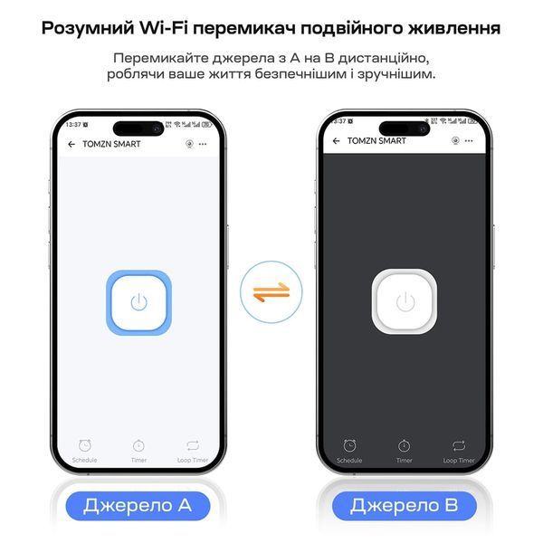 Автоматичний перемикач під DIN-рейку з Wi-Fi TOMZN TOQ7e-125/4P 125A 4 полюси 51-00121 фото