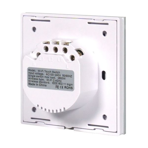 Розумний вимикач світла потрійний з WiFi Trinix TRX-LS03 28-00026 фото