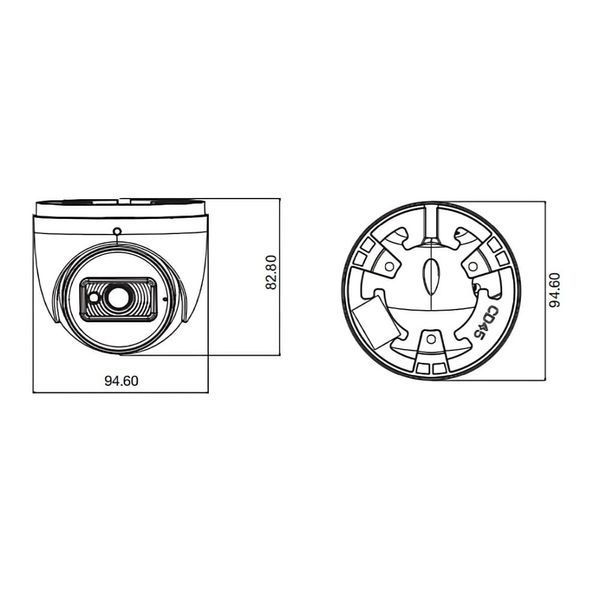 IP-відеокамера 5Mp TVT TD-9554E3B-A f=2.8mm з мікрофоном 77-00343 фото
