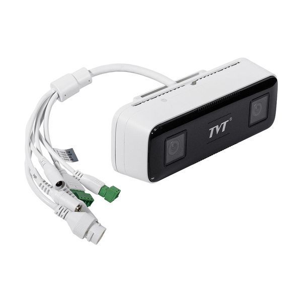IP-відеокамера з WiFi 4Mp TVT TD-9742A3-PC f=2.1mm з подвійним об&rsquo;єктивом, з 2 мікрофонами, з підрахунком відвідувачів 77-00376 фото