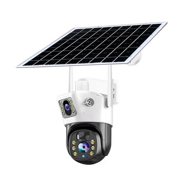 IP PTZ-відеокамера автономна з WiFi та сонячною панеллю 2Mp+2Mp Light Vision VLC-9192WIA/2C White f=4mm, на акумуляторних батареях 75-00288 фото