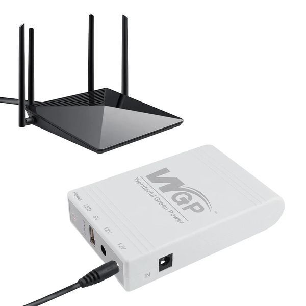 Джерело безперебійного живлення Mini UPS WGP UPS103C 20000mAh 5V/12V/12V, Li-ion 4*5Ah, для роутера та оптичного терміналу 42-00253 фото