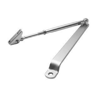 Коліно для доводчиків Dortec DT65ARM Silver з фіксацією дверей у відчиненому положенні 63-00049 фото