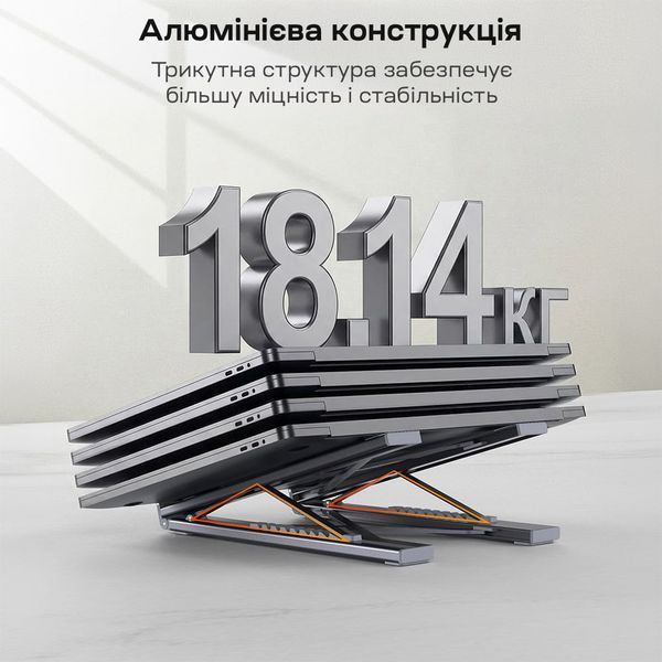 USB-C хаб-підставка 7-в-1 Choetech M57 HDMI 4K@30Hz, 2 USB 3.0, USB-C Data, USB-C PD 100W, SD-card, TF-card 43-00174 фото