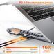 USB-C хаб-підставка 7-в-1 Choetech M57 HDMI 4K@30Hz, 2 USB 3.0, USB-C Data, USB-C PD 100W, SD-card, TF-card 43-00174 фото 6