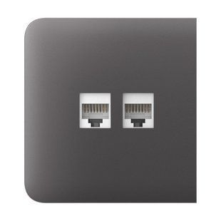 Фронтальна панель Ajax SideCover grey/сіра для інтернет-розетки Outlet 26-00615 фото