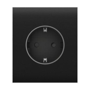 Фронтальна панель Ajax CenterCover black/чорна для розетки Outlet 26-00481 фото