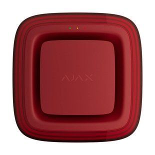 Бездротовий адресний пожежний оповіщувач світлозвуковий Ajax EN54 FireProtect Jeweller Red 26-00658 фото