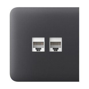 Фронтальна панель Ajax SideCover graphite/графіт для інтернет-розетки Outlet 26-00616 фото