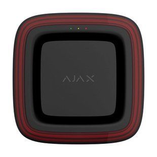 Бездротовий адресний пожежний оповіщувач світлозвуковий Ajax EN54 FireProtect Jeweller Black 26-00659 фото