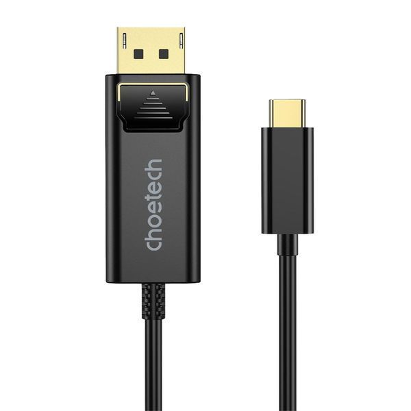 Кабель Choetech XCP-1801 Black USB-C to DisplayPort 8K@60Hz 1.8m 43-00176 фото