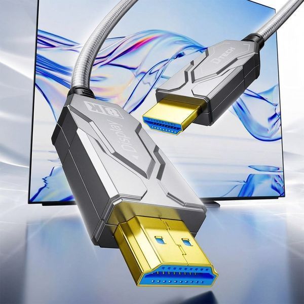 Кабель оптичний армований HDMI 2.1 70m Dtech DT-HF8070K 74-00152 фото