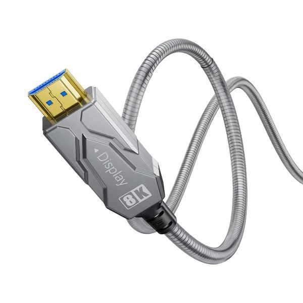 Кабель оптичний армований HDMI 2.1 70m Dtech DT-HF8070K 74-00152 фото